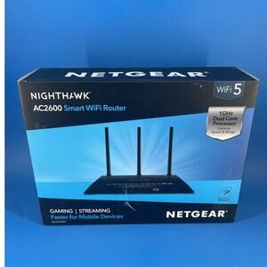 NETGEAR Nighthawk AC2600 Smart WiFi Router R7450-100NAS Black